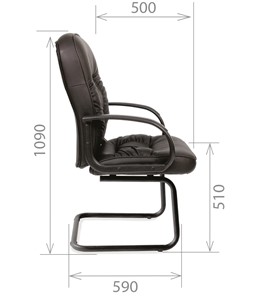 Компьютерное кресло CHAIRMAN 416V экокожа черная в Кургане - предосмотр 2