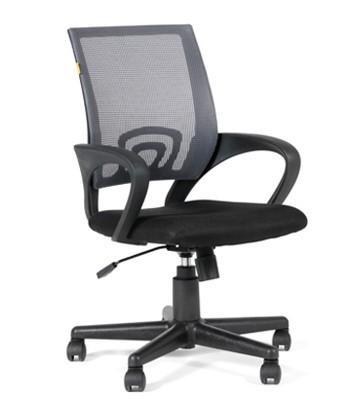Офисное кресло CHAIRMAN 696 black Сетчатый акрил DW63 темно-серый в Шадринске - изображение