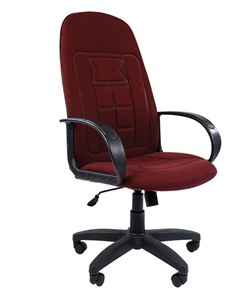 Кресло CHAIRMAN 727 ткань ст., цвет бордо в Шадринске