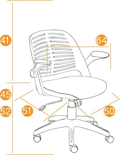 Компьютерное кресло JOY ткань, синий, арт.11997 в Шадринске - изображение 11