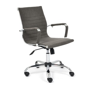 Компьютерное кресло URBAN-LOW флок, серый, арт.14445 в Шадринске