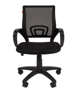 Кресло компьютерное CHAIRMAN 696 black Сетчатый акрил DW62 черный в Шадринске - предосмотр 1