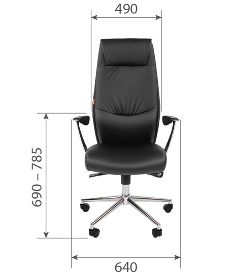 Офисное кресло CHAIRMAN Vista Экокожа премиум коричневая (vista) в Шадринске - изображение 5