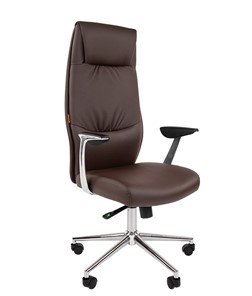 Офисное кресло CHAIRMAN Vista Экокожа премиум коричневая (vista) в Шадринске - предосмотр 2