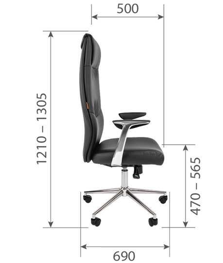 Офисное кресло CHAIRMAN Vista Экокожа премиум коричневая (vista) в Шадринске - изображение 6
