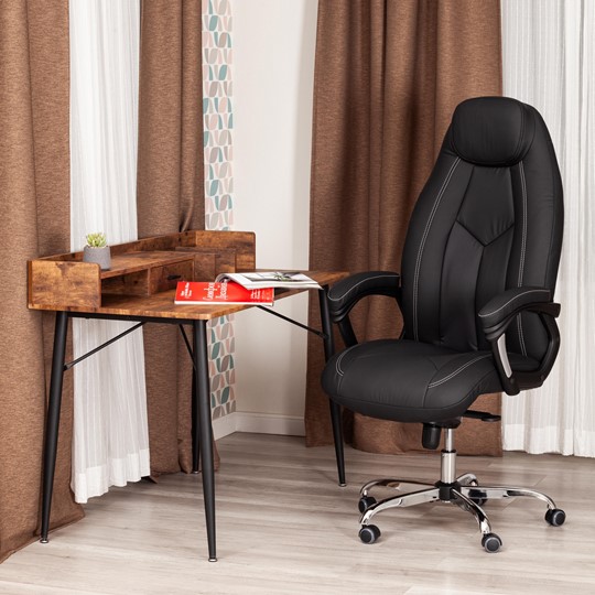 Офисное кресло BOSS Lux, кож/зам, черный, арт.21151 в Шадринске - изображение 12