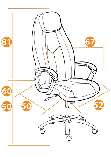 Офисное кресло BOSS Lux, кож/зам, черный, арт.21151 в Шадринске - изображение 13