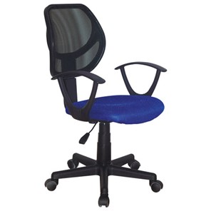 Кресло компьютерное Brabix Flip MG-305 (ткань TW, синее/черное) 531919 в Шадринске