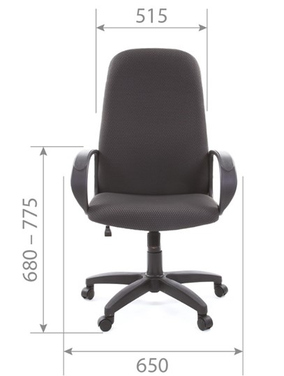 Кресло CHAIRMAN 279 JP15-1 черно-серый в Шадринске - изображение 4