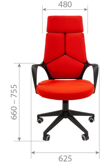 Кресло компьютерное CHAIRMAN 525, серое в Шадринске - изображение 1