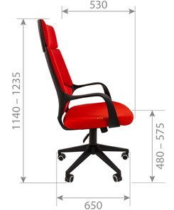 Кресло компьютерное CHAIRMAN 525, серое в Шадринске - предосмотр 2