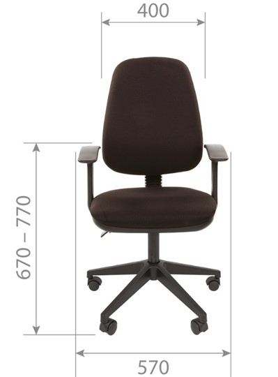 Кресло компьютерное CHAIRMAN 661 Ткань стандарт 15-13 серая в Шадринске - изображение 3
