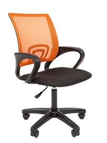Офисное кресло CHAIRMAN 696 black LT, оранжевый в Шадринске