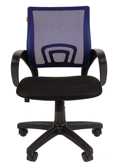 Кресло CHAIRMAN 696 black Сетчатый акрил DW61 синий в Шадринске - изображение 1