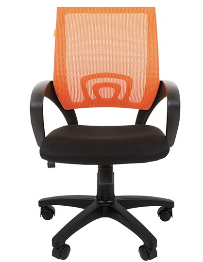 Кресло CHAIRMAN 696 black Сетчатый акрил DW66 оранжевый в Шадринске - изображение 4