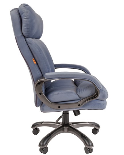 Компьютерное кресло CHAIRMAN HOME 505, велюр голубое в Шадринске - изображение 4
