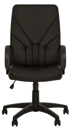 Компьютерное кресло MANAGER (PL64) экокожа ECO-30, черная в Шадринске - изображение