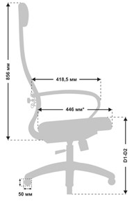 Офисное кресло МЕТТА B 1m 5/K116, Основание 17831 черный в Кургане - предосмотр 3