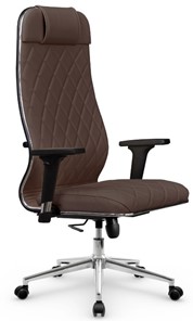 Офисное кресло Мetta L 1m 40M/2D Infinity Easy Clean (MPES) топган OMS, нижняя часть 17853 темно-коричневый в Кургане