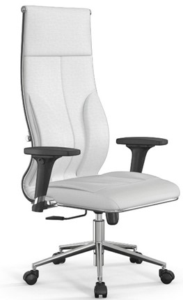 Кресло офисное Мetta L 1m 46/2D Infinity Easy Clean (MPES) топган OMS, нижняя часть 17853 белый в Кургане - изображение