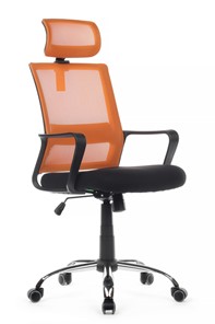 Кресло компьютерное RCH 1029HB, черный/оранжевый в Шадринске