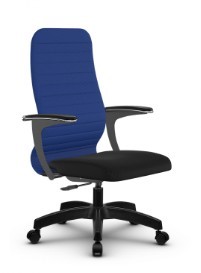 Кресло компьютерное SU-CU160-10P PL синий/черный в Шадринске