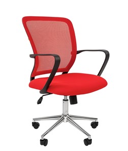 Офисное кресло CHAIRMAN 698 CHROME new Сетка TW-69 (красный) в Шадринске