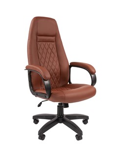 Компьютерное кресло CHAIRMAN 950LT Экокожа коричневая в Кургане
