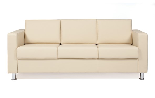 Прямой диван Симпл трехместный, экокожа в Шадринске - изображение