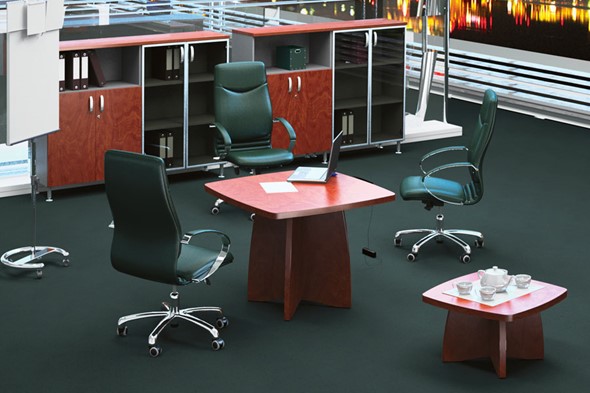Кабинет руководителя Boston Director зона для переговоров, конференц-стол в Шадринске - изображение