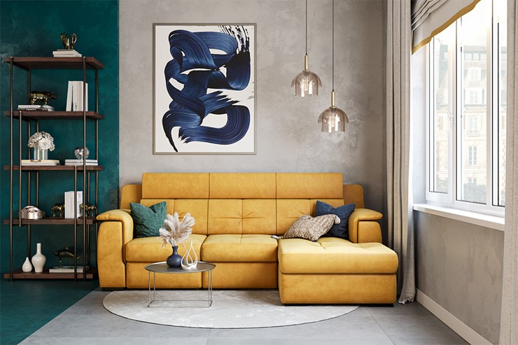 Угловой диван Бруклин с оттоманкой в Шадринске - изображение 7
