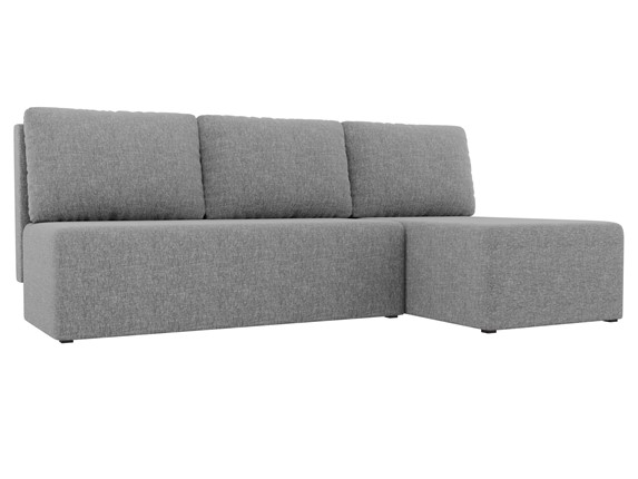 Угловой диван Поло, Серый (рогожка) в Кургане - изображение