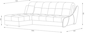 Угловой диван Токио (ППУ) в Шадринске - предосмотр 1