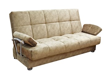 Прямой диван Милана 6 БД с хром. подлокотниками, Боннель в Шадринске