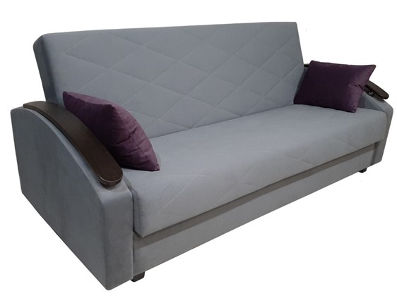 Прямой диван Престиж 16, НПБ+МДФ в Шадринске - изображение