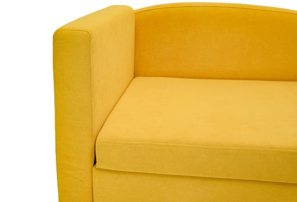 Мягкий диван левый Тедди желтый в Шадринске - изображение 2