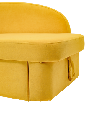 Мягкий диван левый Тедди желтый в Шадринске - изображение 3