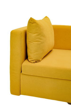 Мягкий диван левый Тедди желтый в Шадринске - изображение 5