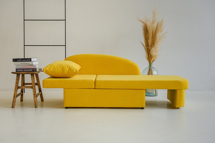 Мягкий диван левый Тедди желтый в Шадринске - изображение 20