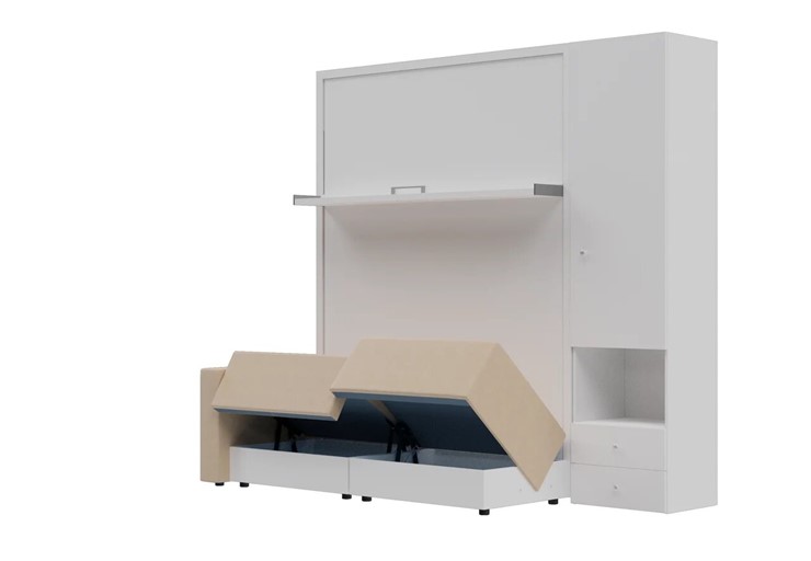 Диван Кровать-трансформер Smart (КД 1400+ШП), шкаф правый, левый подлокотник в Шадринске - изображение 1