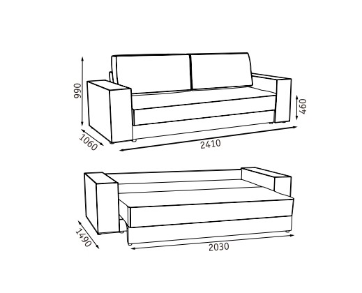 Прямой диван Эдельвейс БД в Шадринске - изображение 6