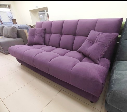 Прямой диван Лора Веста 2 ПРБЛ 1Valetta 25 велюр в Кургане - изображение