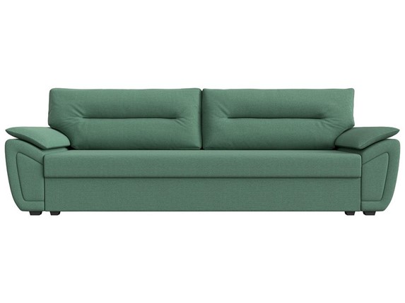 Прямой диван Нэстор Лайт, Амур зеленый (рогожка) в Кургане - изображение
