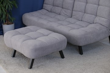Комплект мебели Абри цвет серый диван + пуф опора металл в Кургане