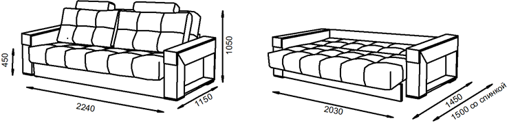 Прямой диван Дакар БД (Боннель) в Шадринске - изображение 4