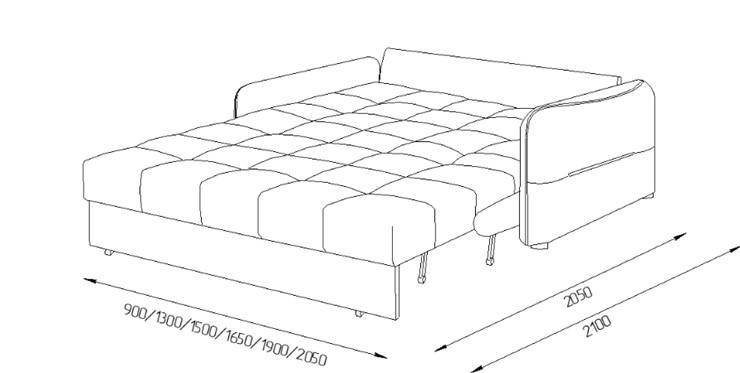 Прямой диван Токио 2 130 (НПБ) в Шадринске - изображение 8