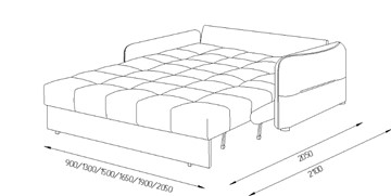 Прямой диван Токио 2 130 (ППУ) в Шадринске - предосмотр 8