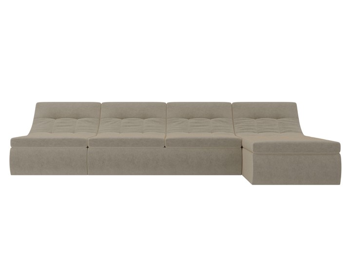 Модульный раскладной диван Холидей, Бежевый (микровельвет) в Шадринске - изображение 5