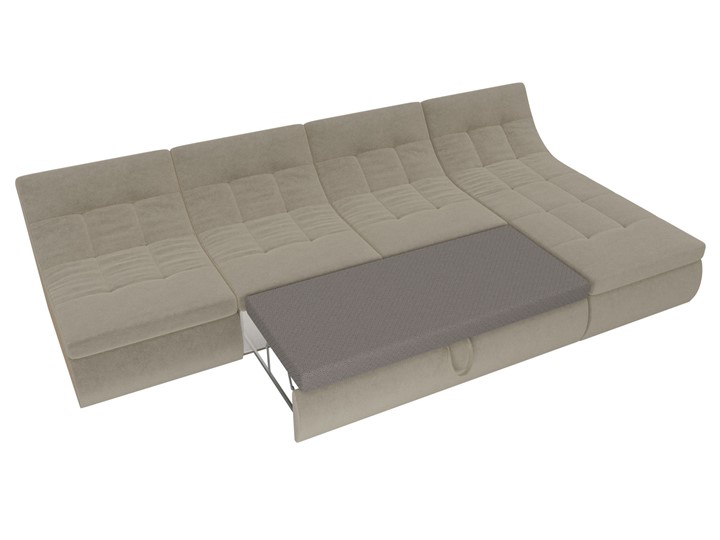 Модульный раскладной диван Холидей, Бежевый (микровельвет) в Шадринске - изображение 6