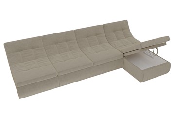 Модульный раскладной диван Холидей, Бежевый (микровельвет) в Шадринске - предосмотр 7